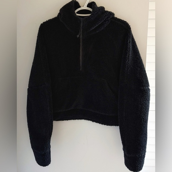 lululemon athletica Tops - Lululemon Scuba Oversized Half-Zip Sherpa Fleece Hoodie M/L